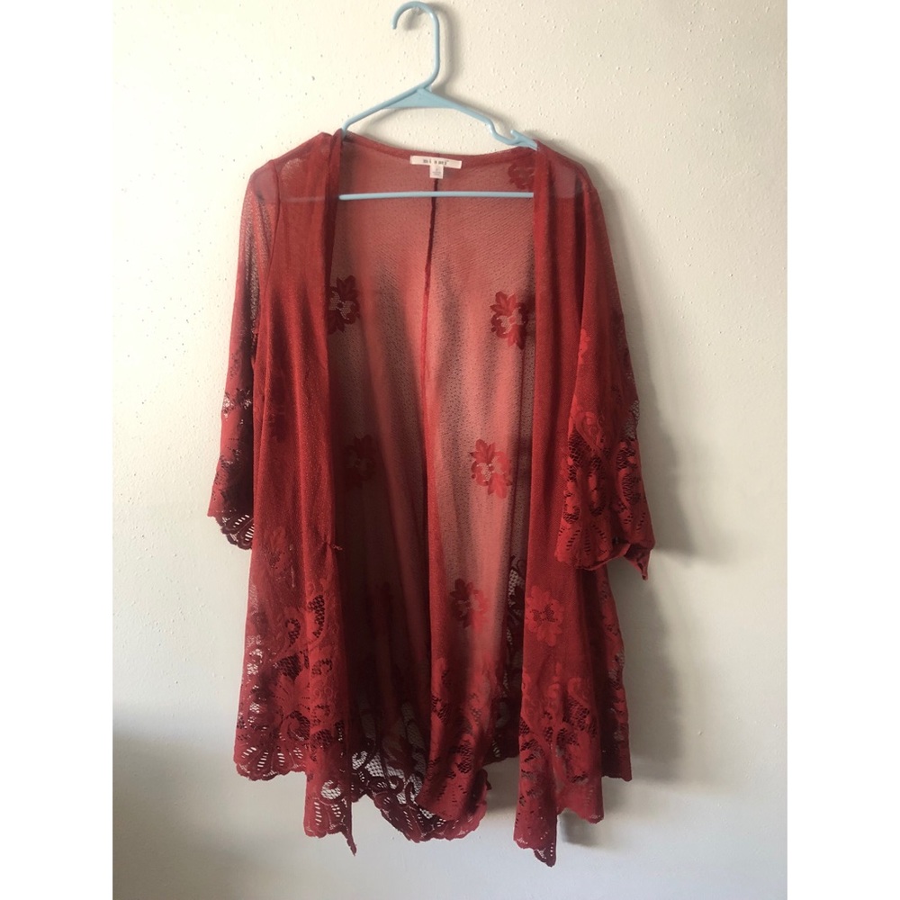 burnt orange lace shawl by miami